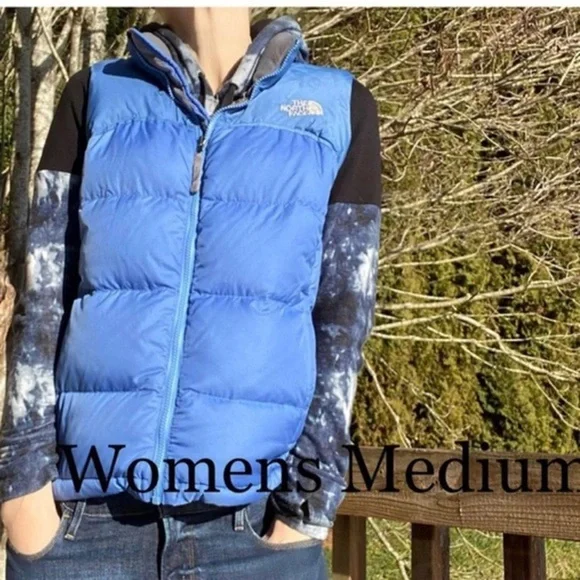 Vintage North Face Blue Nuptse Vest